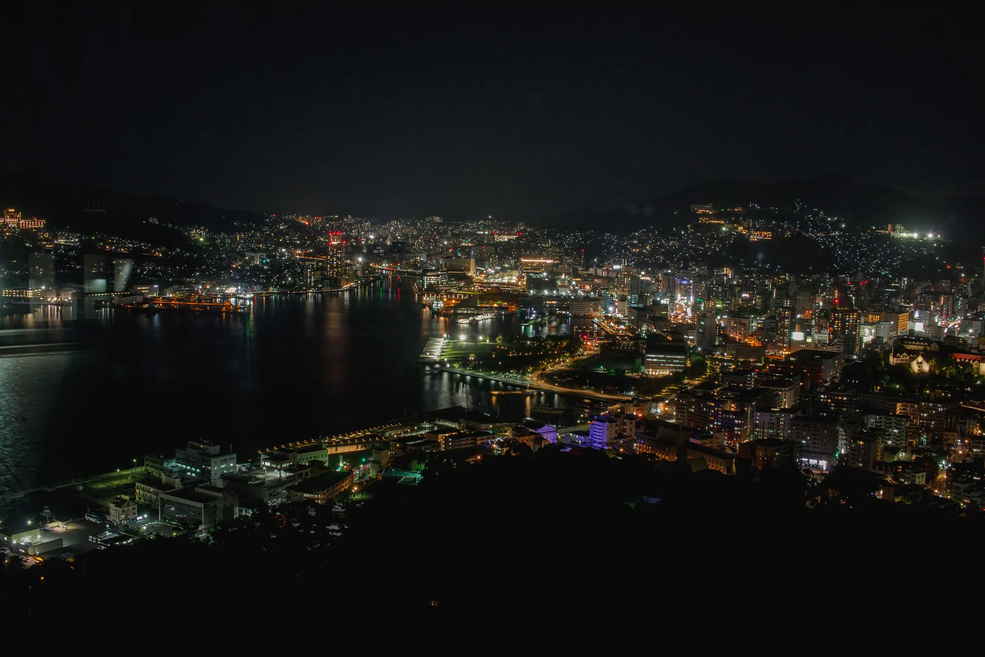 Nagasaki Night Harbor