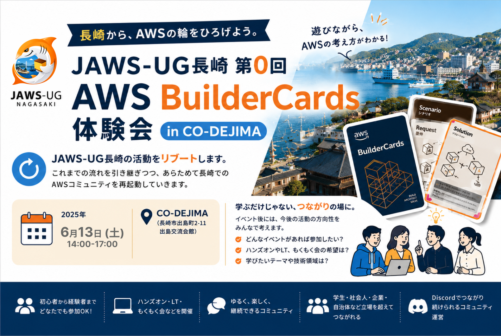 JAWS-UG長崎 第0回 AWS BuilderCards 体験会 レポート